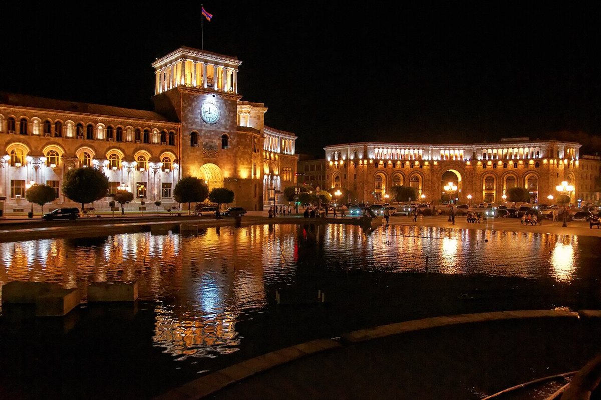Evening Walk in Yerevan